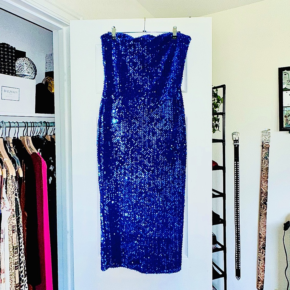Romania Midi Dress - Royal